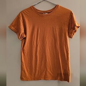 Ladies Short Sleeve Burt Orange Teeadies Size S